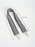 Adjustable Bag Strap Polyester Geometric Pattern