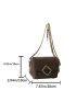 Mini Square Bag Letter Pattern Chain Strap