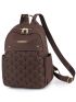 Medium Fashion Backpack Quilted Metal Decor