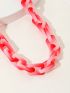 41cm Ombre Chain Strap Acrylic Red