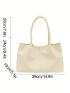 Large Shoulder Tote Bag Minimalist