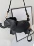 Mini Novelty Bag Elephant Design Tassel Decor