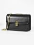 Mini Flap Square Bag Turn Lock Elegant