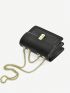 Mini Flap Square Bag Turn Lock Elegant