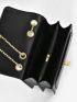 Mini Flap Square Bag Turn Lock Elegant