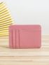 Pink Card Holder Genuine Leather