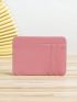 Pink Card Holder Genuine Leather