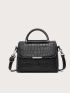 Crocodile Pattern Pu Handbag Ladies Luxury Designer Crossbody Shoulder Bag