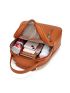 3pcs Bag Set Classic Backpack Satchel Wristlet Bag Embossed Detail Metal Decor Minimalist