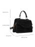 Mini Square Bag Crocodile Embossed Top Handle