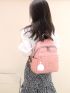 Minimalist Classic Backpack Medium With Pom Pom Bag Charm