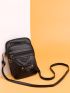 New Women's Shoulder Bag Retro Small Phone Bag, Casual Simple Faux Leather Crossbody Bag