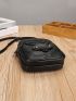 New Women's Shoulder Bag Retro Small Phone Bag, Casual Simple Faux Leather Crossbody Bag