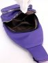 Mini Sling Bag Letter Decor Purple