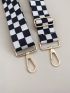 Adjustable Bag Strap Polyester Plaid Pattern