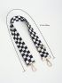 Adjustable Bag Strap Polyester Plaid Pattern