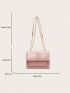 Mini Fashion Solid Color Women's Bag Single Shoulder Bag Square Bag