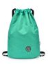 Letter Patch Decor Drawstring Backpack Medium Green