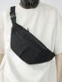 Minimalist Waist Bag Oversized Zipper