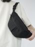 Minimalist Waist Bag Oversized Zipper