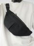 Minimalist Waist Bag Oversized Zipper