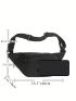 Minimalist Waist Bag Oversized Zipper