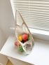 Portable Grocery Bag Fruit Vegetable Bag Washable Mesh String Bag