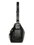 Minimalist Hobo Bag Zipper Black Vintage