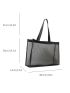 Minimalist Beach Bag Oversized Black