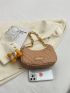 Quilted Hobo Bag Small With Bag Charm Zipper