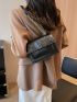 Mini Fashion Solid Color Women's Bag Single Shoulder Bag Square Bag