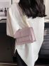 Mini Fashion Solid Color Women's Bag Single Shoulder Bag Square Bag