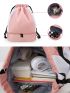 Colorblock Drawstring Backpack Medium Wet Dry Separation