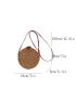 Mini Straw Bag Vacation Circle Design