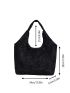 Small Shopper Bag Ruched Detail Minimalist