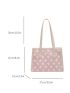 Medium Square Bag Fashionable Geometric Pattern PU