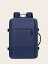 Medium Functional Backpack Minimalist Solid Color