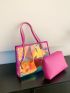 Holographic Beach Bag Contrast Binding Funky