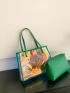 Holographic Beach Bag Contrast Binding Funky