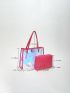 Holographic Beach Bag Contrast Binding Funky