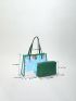 Holographic Beach Bag Contrast Binding Funky