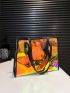 Holographic Beach Bag Contrast Binding Funky