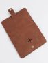 Portable PU Business Id Card Credit Holder Wallet Purse Women Men Travel Hasp Passport Cover