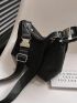 Small Hobo Bag Minimalist Black Nylon