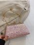 Medium Square Bag Sequin & Rhinestone Decor