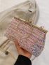 Medium Square Bag Sequin & Rhinestone Decor