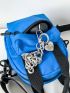 Mini Square Bag Double Handle Blue Unisex Style