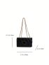 Mini Square Bag Quilted Chain Strap Flap