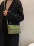 Small Square Bag Colorblock Flap