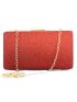 Mini Box Bag Chain Strap Glitter Design For Prom